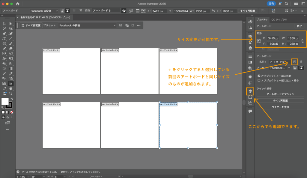 アートボード特徴