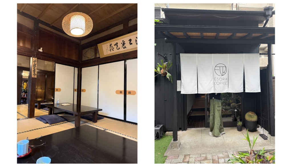 蕎麦屋とカフェの画像