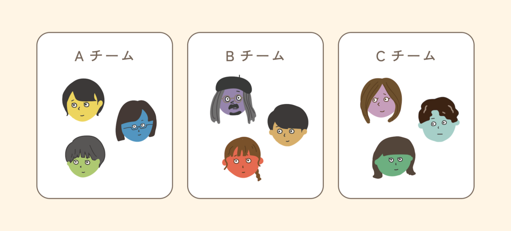 チーム分けイラスト